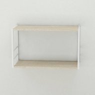 Книжкова полиця універсальна Ferrum-decor Стім 1 38x63x26 білий ДСП Дуб Сонома 16мм (FRD-104094)