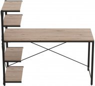 Комп'ютерний стіл Ferrum-decor Джек 75x140x60 Чорний ДСП Дуб Сан-Марино (FRD-104401)