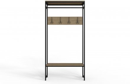 Вішалка модульна підлогова Ferrum-decor Треліс 14 180x90x38 чорний ДСП Дуб Сонома 16мм (FRD-104346) Вішалка модульна підлогова Ferrum-decor Треліс 14 180x90x38 чорний ДСП Дуб Сонома 16мм (FRD-104346)