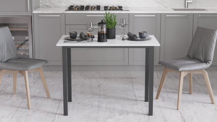 Стіл універсальний Knap Ferrum-decor 750x1000x700 Чорний метал ДСП Білий 16 мм (FRD-106362) Стіл універсальний Knap Ferrum-decor 750x1000x700 Чорний метал ДСП Білий 16 мм (FRD-106362)