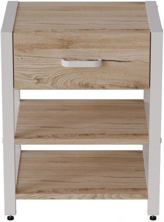 Тумба універсальна Ferrum-decor Вів'єн 1/2 50x41x40 білий ДСП Дуб Сан-Марино 16мм (FRD-104128) Тумба універсальна Ferrum-decor Вів'єн 1/2 50x41x40 білий ДСП Дуб Сан-Марино 16мм (FRD-104128)