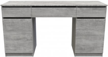 Стіл комп'ютерний Віто 2 Ferrum-decor 750x1400x500 ДСП Бетон 16 мм (FRD-104835)