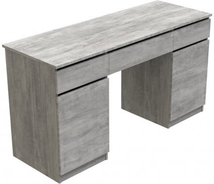 Стіл комп'ютерний Віто 2 Ferrum-decor 750x1400x500 ДСП Бетон 16 мм (FRD-104835)