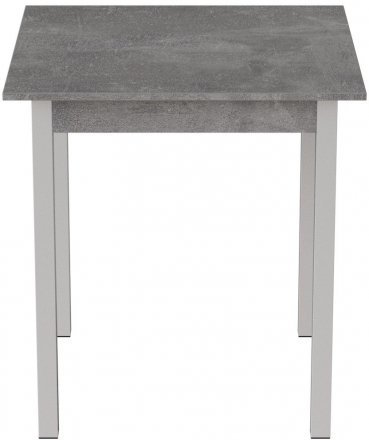 Стіл кухонний Ferrum-decor Дієго 75x80x80 Білий ДСП Бетон 16мм (FRD-105576) Стіл кухонний Ferrum-decor Дієго 75x80x80 Білий ДСП Бетон 16мм (FRD-105576)