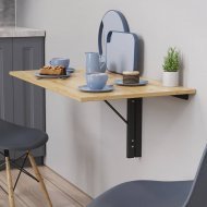 Обідній стіл-трансформер Ніка настінний Ferrum-decor 420x900x500 Чорний метал ДСП Дуб Артизан 16 мм (FRD-105169) Обідній стіл-трансформер Ніка настінний Ferrum-decor 420x900x500 Чорний метал ДСП Дуб Артизан 16 мм (FRD-105169)