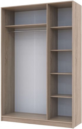 Шафа розпашна для одягу Doros Промо 135х48х204 см Дуб сонома (DRS-011203) Шафа розпашна для одягу Doros Промо 135х48х204 см Дуб сонома (DRS-011203)