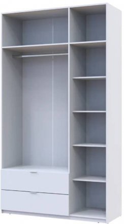 Шафа для одягу Doros Лукас Білий 3ДСП 135х50х240 DRS-011652 (80737800) Шафа для одягу Doros Лукас Білий 3ДСП 135х50х240 DRS-011652 (80737800)