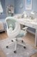 Крісло обертове дитяче з підставкою для ніг PERFECT KIDS ASTRONAUT GREEN Perfect Home Зелений (PFH-092114)