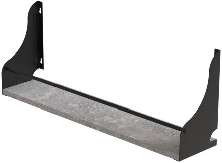 Настінна полиця Ferrum-decor Ізі 260x700x150 метал Чорний ДСП Бетон 16 мм (FRD-102953) Настінна полиця Ferrum-decor Ізі 260x700x150 метал Чорний ДСП Бетон 16 мм (FRD-102953)