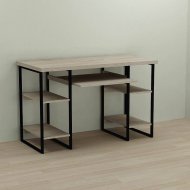 Письмовий стіл Ferrum-decor Тім 76x120x60 чорний ДСП Дуб Сонома 32мм (FRD-103956)