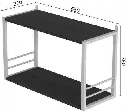 Книжкова полиця універсальна Ferrum-decor Стім 1 38x63x26 білий ДСП Сосна Кембра 16мм (FRD-104096) Книжкова полиця універсальна Ferrum-decor Стім 1 38x63x26 білий ДСП Сосна Кембра 16мм (FRD-104096)