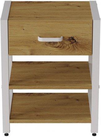 Тумба універсальна Ferrum-decor Вів'єн 1/2 50x41x40 білий ДСП Дуб Артизан 16мм (FRD-104129) Тумба універсальна Ferrum-decor Вів'єн 1/2 50x41x40 білий ДСП Дуб Артизан 16мм (FRD-104129)
