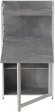 Стіл книжка з етажеркою Практик 1 Ferrum-decor 1200x640x990 Білий метал ДСП Бетон 16 мм (FRD-104624)