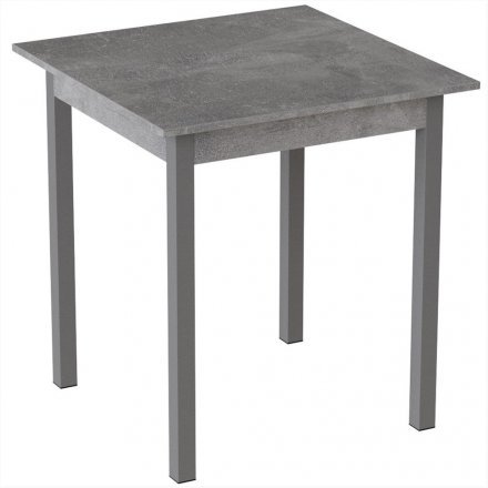 Стіл кухонний Ferrum-decor Дієго 75x80x80 Сірий ДСП Бетон 16мм (FRD-105577) Стіл кухонний Ferrum-decor Дієго 75x80x80 Сірий ДСП Бетон 16мм (FRD-105577)