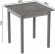 Стіл кухонний Ferrum-decor Дієго 75x80x80 Сірий ДСП Бетон 16мм (FRD-105577)