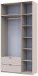 Шафа для одягу Doros Лукас Кашемір 3ДСП 120х50х240 DRS-011653 (80737798)