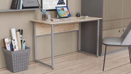Комп'ютерний стіл Ferrum-decor Коді 75x140x60 сірий ДСП Дуб Сан-Марино 16мм (FRD-101674)