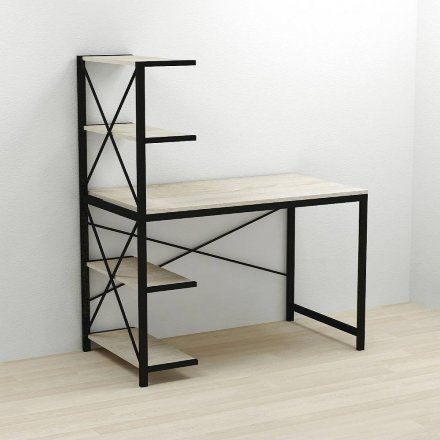 Комп'ютерний стіл Ferrum-decor Джек 75x140x60 Чорний ДСП Сонома (FRD-104403) Комп'ютерний стіл Ferrum-decor Джек 75x140x60 Чорний ДСП Сонома (FRD-104403)