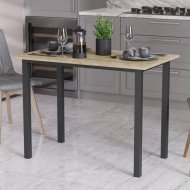Стіл універсальний Knap Ferrum-decor 750x1000x700 Чорний метал ДСП Дуб Сонома 16 мм (FRD-106365) Стіл універсальний Knap Ferrum-decor 750x1000x700 Чорний метал ДСП Дуб Сонома 16 мм (FRD-106365)