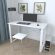 Письмовий стіл Ferrum-decor Драйв 750x1200x600 Білий метал ДСП Біле 16 мм (FRD-103122)