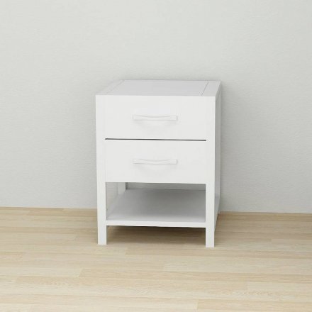 Тумба універсальна Ferrum-decor Вів'єн 2/1 50x41x40 білий ДСП Біле 16мм (FRD-104176)