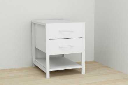 Тумба універсальна Ferrum-decor Вів'єн 2/1 50x41x40 білий ДСП Біле 16мм (FRD-104176)