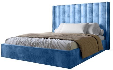 Двоспальне ліжко з підйомним механізмом LION Ніно 180x200 см SILK 503 Темно-синій (LION-045035) Двоспальне ліжко з підйомним механізмом LION Ніно 180x200 см SILK 503 Темно-синій (LION-045035)