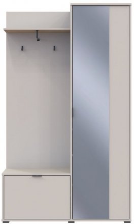 Передпокій Doros Дора Кашемір 1 ДСП/1 Дзеркало 113.5х40х192 DRS-011780 (44900364)