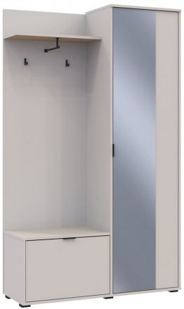 Передпокій Doros Дора Кашемір 1 ДСП/1 Дзеркало 113.5х40х192 DRS-011780 (44900364)