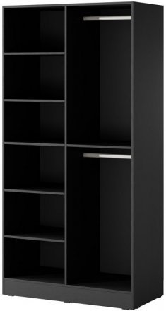 Шафа для одягу / гардеробна Perfect Home Сендбокс / Sandbox FLUTES 2-дверна Чорний (PFH-091902) Шафа для одягу / гардеробна Perfect Home Сендбокс / Sandbox FLUTES 2-дверна Чорний (PFH-091902)