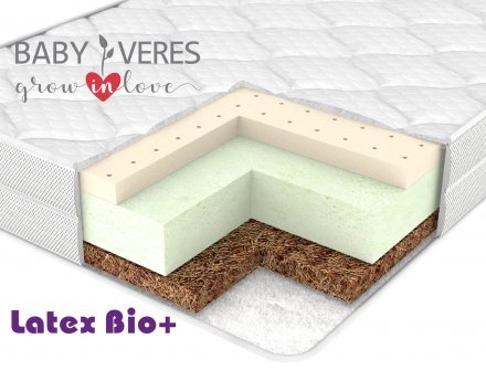 Матрац Baby Veres Latex Bio+ Air 90х200х22 см 53.4444.11 Матрац Baby Veres Latex Bio+ Air 90х200х22 см 53.4444.11