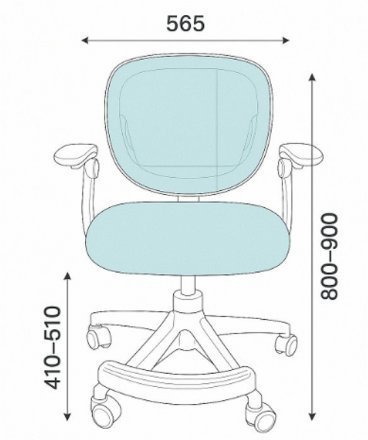 Крісло обертове дитяче з підставкою для ніг PERFECT KIDS BLUE Perfect Home Блакитний (PFH-092116) Крісло обертове дитяче з підставкою для ніг PERFECT KIDS BLUE Perfect Home Блакитний (PFH-092116)