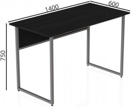 Комп'ютерний стіл Ferrum-decor Коди 75x140x60 сірий ДСП Сосна Кембра 16мм (FRD-101675)