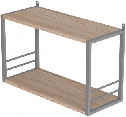 Книжкова полиця універсальна Ferrum-decor Стім 1 38x63x26 сірий ДСП Дуб Сан-Марино 16мм (FRD-104098) Книжкова полиця універсальна Ferrum-decor Стім 1 38x63x26 сірий ДСП Дуб Сан-Марино 16мм (FRD-104098)