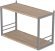 Книжкова полиця універсальна Ferrum-decor Стім 1 38x63x26 сірий ДСП Дуб Сан-Марино 16мм (FRD-104098)