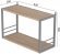Книжкова полиця універсальна Ferrum-decor Стім 1 38x63x26 сірий ДСП Дуб Сан-Марино 16мм (FRD-104098)