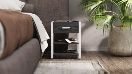 Тумба універсальна Ferrum-decor Вів'єн 1/2 50x41x40 білий ДСП Сосна Кембра 16мм (FRD-104132) Тумба універсальна Ferrum-decor Вів'єн 1/2 50x41x40 білий ДСП Сосна Кембра 16мм (FRD-104132)