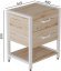 Тумба універсальна Ferrum-decor Вів'єн 2/1 50x41x40 білий ДСП Дуб Сан-Марино 16мм (FRD-104177)
