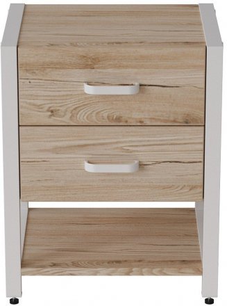 Тумба універсальна Ferrum-decor Вів'єн 2/1 50x41x40 білий ДСП Дуб Сан-Марино 16мм (FRD-104177) Тумба універсальна Ferrum-decor Вів'єн 2/1 50x41x40 білий ДСП Дуб Сан-Марино 16мм (FRD-104177)