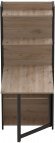 Стіл книжка з етажеркою Практик 2 Ferrum-decor 1555x640x990 Чорний метал ДСП Дуб Сан-Марино 16 мм (FRD-104626)