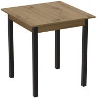 Стіл кухонний Ferrum-decor Дієго 75x90x90 Чорний ДСП Дуб Артизан 16мм (FRD-105721) Стіл кухонний Ferrum-decor Дієго 75x90x90 Чорний ДСП Дуб Артизан 16мм (FRD-105721)