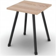 Табурет кухонний Ferrum-decor 430x320x320 Чорний метал ДСП Дуб Сонома 16 мм (FRD-104640) Табурет кухонний Ferrum-decor 430x320x320 Чорний метал ДСП Дуб Сонома 16 мм (FRD-104640)