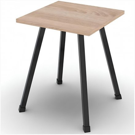 Табурет кухонний Ferrum-decor 430x320x320 Чорний метал ДСП Дуб Сонома 16 мм (FRD-104640) Табурет кухонний Ferrum-decor 430x320x320 Чорний метал ДСП Дуб Сонома 16 мм (FRD-104640)