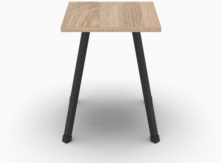 Табурет кухонний Ferrum-decor 430x320x320 Чорний метал ДСП Дуб Сонома 16 мм (FRD-104640) Табурет кухонний Ferrum-decor 430x320x320 Чорний метал ДСП Дуб Сонома 16 мм (FRD-104640)