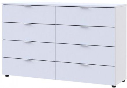 Комод Doros Рон 8 Білий 8 Ящиків 130х38х81 DRS-011774 (41516172)