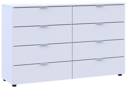 Комод Doros Рон 8 Білий 8 Ящиків 130х38х81 DRS-011774 (41516172)