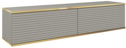 Тумба під телевізор навісна Perfect Home Оро / Oro 2-дверна RTV135 MDF Сірий (PFH-091357) Тумба під телевізор навісна Perfect Home Оро / Oro 2-дверна RTV135 MDF Сірий (PFH-091357)