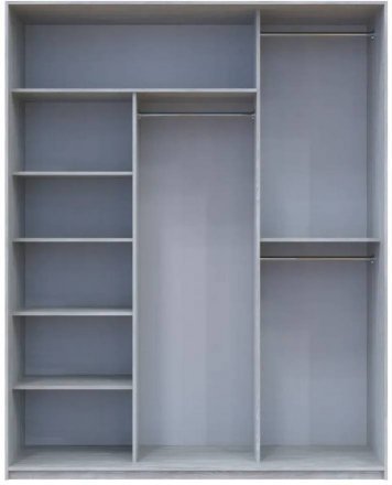 Шафа-купе Doros City Light Сосна Натти 1 ДСП / 2 дзеркала 225х60х225 (DRS-011972) Шафа-купе Doros City Light Сосна Натти 1 ДСП / 2 дзеркала 225х60х225 (DRS-011972)