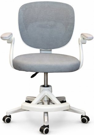 Крісло обертове дитяче з підставкою для ніг PERFECT KIDS GRAY Perfect Home Сірий (PFH-092117)