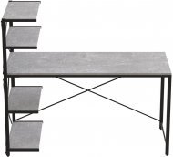 Комп'ютерний стіл Ferrum-decor Джек 75x140x60 Чорний ДСП Бетон (FRD-104406)